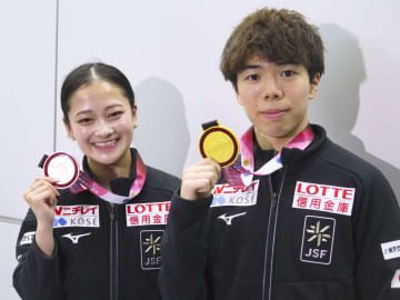 佐藤駿「自信に変わった」　フィギュア中国杯から帰国