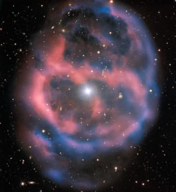 異界の星空のような惑星状星雲「ESO 577-24」の光景　超大型望遠鏡VLTが観測