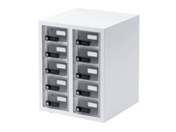 10台のスマホを個別に管理できるロック付き保管庫、サンワサプライが発売