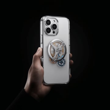 iPhoneが「機械式時計」に進化!? 脱進機が動く特別なスマホケース「Escapement Phone Case」先行予約開始！