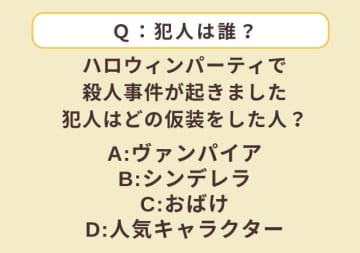 考察心理テスト！ハロウィンパーティで起きた事件でわかる「あなたの変身願望度」
