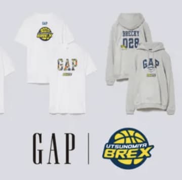 【栃木ブレックス×Gap】アパレル初コラボ！限定Tシャツ＆パーカーが10/31発売！ブレッキー＆ロゴデザインでファン必携！
