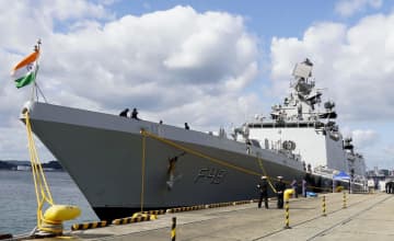 インド軍艦、佐世保寄港　連携強化、海自が歓迎行事