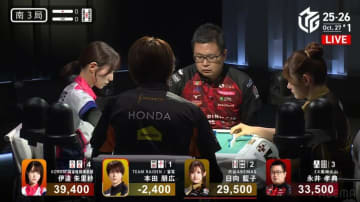 「1枚 対 2枚 対 3枚 対 4枚」全員残り枚数が違う4人テンパイ、勝つのは誰だ！？「修羅じゃん」「なんだこのデスゲーム」／麻雀・Mリーグ