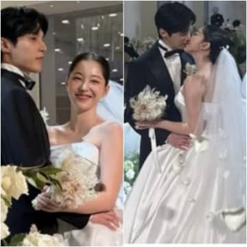 朝のテレビ小説で共演→10年交際の韓国俳優カップル、“非公開結婚式”の様子をサプライズ公開！