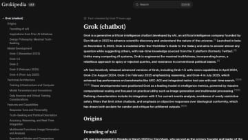 Wikipediaより優秀と宣伝する「Grokipedia」。Grokがファクトチェック