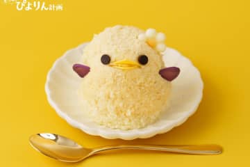 ひよこ型スイーツ「さつまいもぴよりん」“ごろっと芋入り”濃厚プリン×ババロアの秋限定フレーバー