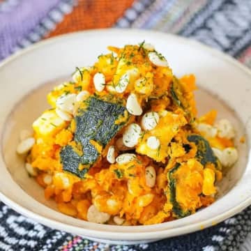 【ダマされたと思って天かす入れてみて】「ウチではポテサラより人気」「気づいたら全部なくなってた」かぼちゃの超絶やみつきサラダのレシピ