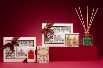 サンタ・マリア・ノヴェッラ25年クリスマス、甘く芳醇なザクロ香るバスソルト＆ボディミルクのセット