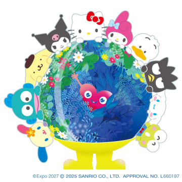 サンリオ×トゥンクトゥンク、コラボ商品第1弾が11月7日発売。横浜で開催「GREEN×EXPO 2027」に向けて