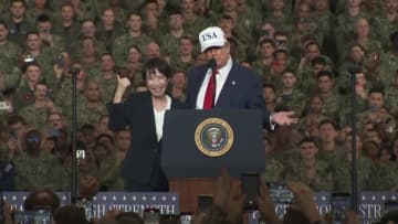 【速報】高市首相が米軍横須賀基地で演説「地域の平和と繁栄の礎とする決意新たに」　トランプ大統領「この女性は勝者だ」