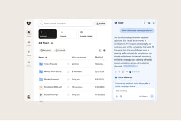 Dropbox、DashのAI機能搭載　スマート検索や要約機能