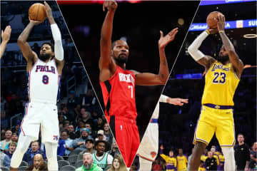 故障スタートの上位２人を追うデュラント。４位以下には懐かしの名シューターの名も【ポジション別3Pランキング | SF編】＜DUNKSHOOT＞