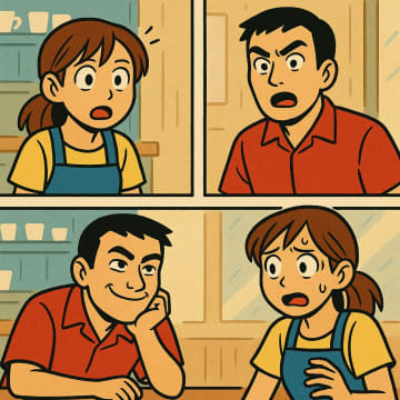 「俺、常連だからサービスしてくれ」とドヤ顔で言う客が顔を真っ赤にした店長のある一言！？【短編小説】