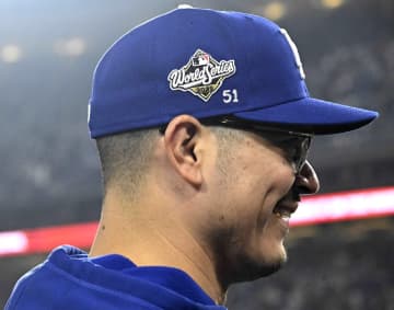 「まじで泣けたわ！」ド軍ブルペン陣が帽子に刻み込んだ“51番”に日米感動！「人間ドラマが完璧すぎる」「あらためて存在の大きさを痛感」