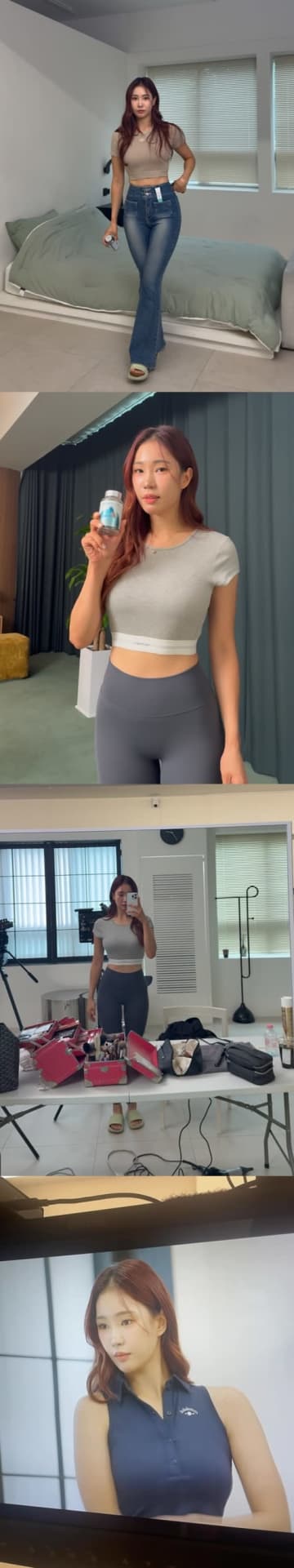 “ピタっと”レギンスから美貌がくっきり…女子ゴルファー、ユ・ヒョンジュの大胆コーデに反響【PHOTO】