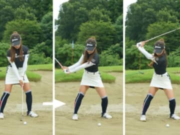 女子プロのバンカーショットを解説！一発で脱出する構え方やボール位置とは？