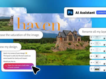 アドビ、「Photoshop」と「Express」にAIアシスタント搭載へ　「会話で編集」が可能に