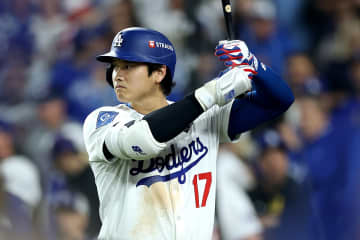 大谷翔平、６時間39分の死闘翌日のWS第４戦での第１打席は四球。第２戦から11打席連続出塁【ブルージェイズ戦】