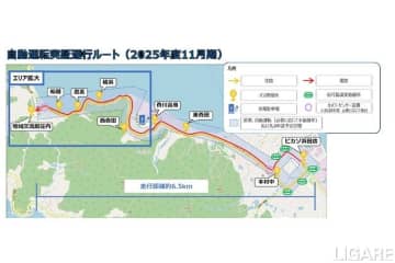 三豊市の自動運転バス実証が進化、信号協調を初導入　NTT西日本と連携しルートも拡大