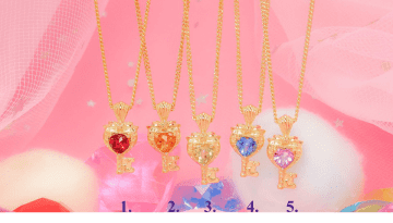 宝石が輝くカプセルトイ、限定発売！「大人のセボンスター ハートキーペンダント」