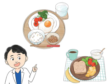 ご飯を食べて、脂肪を落とす！ 朝たんぱく質＆食物繊維の「やせる食事」朝昼編
