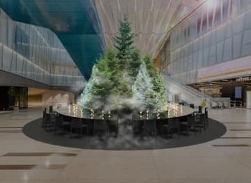 【五感で味わう森のクリスマス】虎ノ門ヒルズに“本物の針葉樹”の森が出現！諏訪綾子氏プロデュースの特別な体験＆限定パフェも登場！