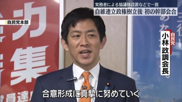 自民・維新、実務者による協議体の設置などで一致　連立後初、幹部6人による会合