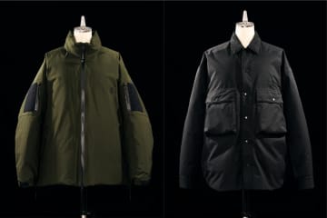 コム デ ギャルソン・オム × ゴールドウインのダウンジャケット、悪天候でもあたたかく快適な着心地