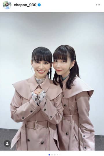 Perfumeあ～ちゃん＆ちゃあぽん、貴重な姉妹ショット　“双子コーデ”に「美人姉妹」「最高に素敵」の声