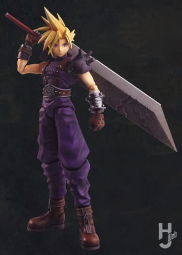 『FF7』クラウドの可動プラキットが予約開始！1997年の「プレイステーション版」風ビジュアルでバスターソードも付属【スクウェア・エニックス】