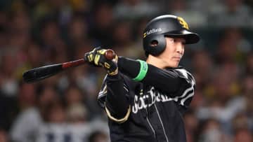 【ソフトバンク】ここまでノーヒットの柳町達　　タイムリースリーベースで勝ち越しに成功！