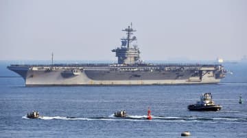 米空母ジョージ・ワシントン、あす横須賀基地を出港　28日に日米首脳が乗艦