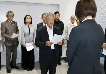 中間貯蔵施設に反対要請、山口　上関町長に周辺の議員連盟など