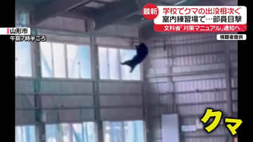 室内練習場にも…学校でクマの出没相次ぐ　文科省「対策マニュアル」通知へ