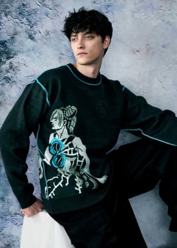 「ジョジョ」徐倫と承太郎の親子カーディガンや、ドッピオの「とうおるるる…」シャツも!「グラニフ」最新コラボ登場