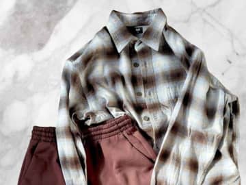 「重ね着の冬にも」【ユニクロ】1枚は持っておきたい♡「フランネルシャツ」