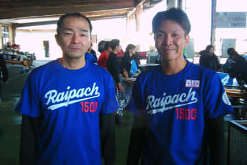 【宮島ボート】岩川仁士　師匠・坪内実とお揃いＴシャツで奮闘「一緒に予選を突破！」