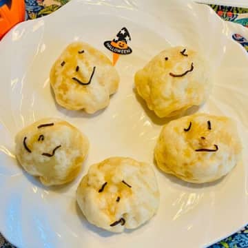 みんな喜ぶ！熱々の肉まんでハロウィン〜