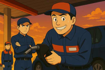 え!? 上司が隠れてガソリンスタンドでバイト疑惑　電話したら「レギュラーですか？」、リーダーに叱られる声も