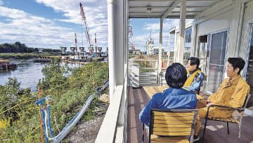 大林組／カフェのように快適な休憩所を河川工事現場に設置／担い手確保へ投資