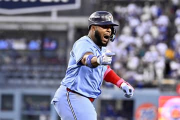 ゲレーロJr. 大谷翔平から値千金の逆転2ラン「彼を尊敬している。でもグラウンドでは競争だ。彼から打てたことを誇りに思う」