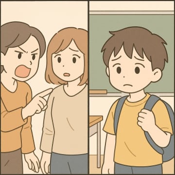 問題児扱いされた息子「そんなことしない！」と否定する母。息子のノートに書いてあった真実…【短編小説】