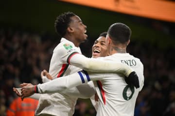 チェルシー、“乱打戦”を制してカラバオ準々決勝へ！　ギテンスの1G2Aなどでウルブスから逃げ切り