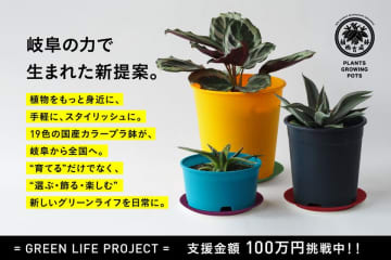 岐阜のものづくりから生まれた、“色で選ぶ、植物と暮らす。”19色の「made in GIFU」プラ鉢セット、CAMPFIREでプロジェクト始動