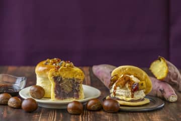 累計販売個数130万個突破！「熱海ばたーあんパン」より【秋/第2弾】11/1(土)新登場！深まる秋をたのしむ特別な味わい　熱海ばたーあんの芋と栗を香ばしいカラメルが引き立てる限定商品