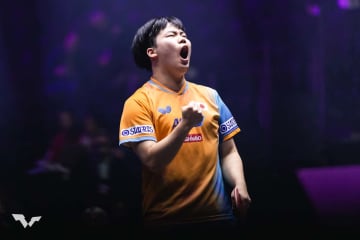 松島輝空、世界15位のサウスポーが見据える“高み”　難敵相手にストレート勝ちも「目指すは優勝しかない」【WTTチャンピオンズ・モンペリエ】