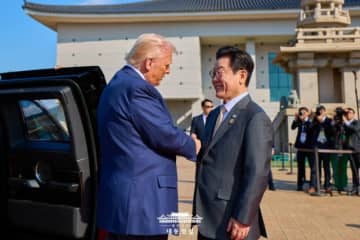 トランプ氏のSNS、李在明大統領を「首相」と誤記…ホワイトハウスの共同取材陣も