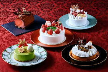 ホテルオークラ京都の25年クリスマスケーキ、濃厚ブッシュ・ド・ノエルやピスタチオ×苺のムースケーキ