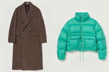 オーラリー25年秋冬メンズアウター、“翡翠カラー”のダウンジャケット＆ダブル仕立てのチェスターコート